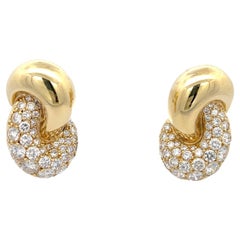 Jose Hess Pendientes de Diamantes 7ctw Oro Amarillo 18K