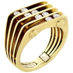 Jose Hess 8-steiniger schwebender Diamantring