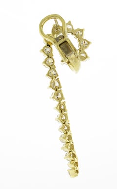 Pendientes de gota en espiral con diamantes Jose Hess