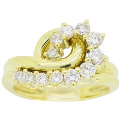 Jose Hess Diamond Swirl Ring