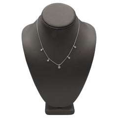 Jose Hess 'Garden Lights' Natural Diamond Station Necklace 18K White Gold