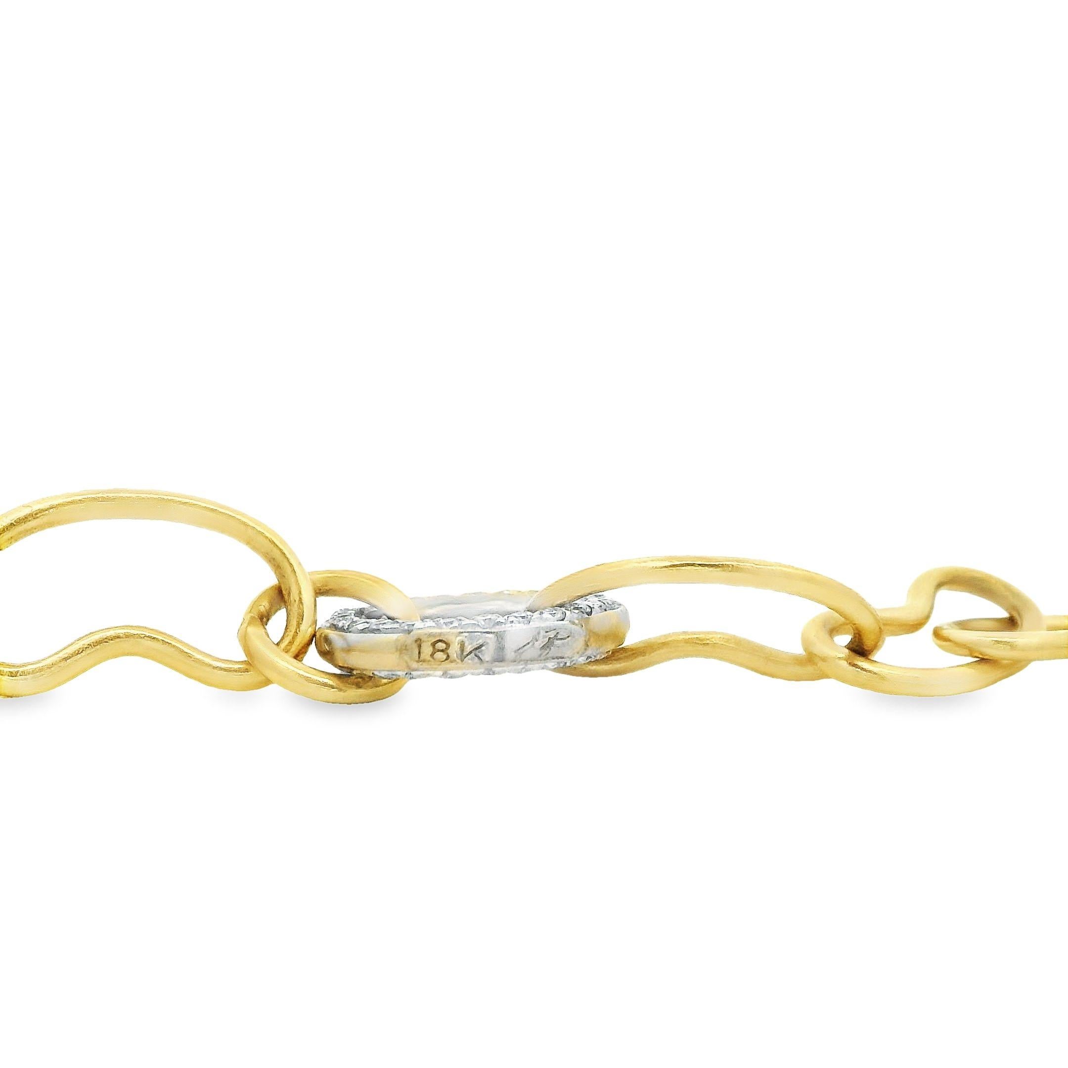 Jose Hess Tri Color 18K Gold Dangling Diamond Necklace For Sale 3