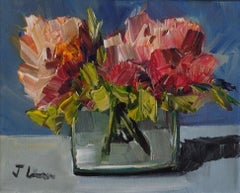 Vase of Flowers I - Original Impressionist Oil on Canvas 2022
