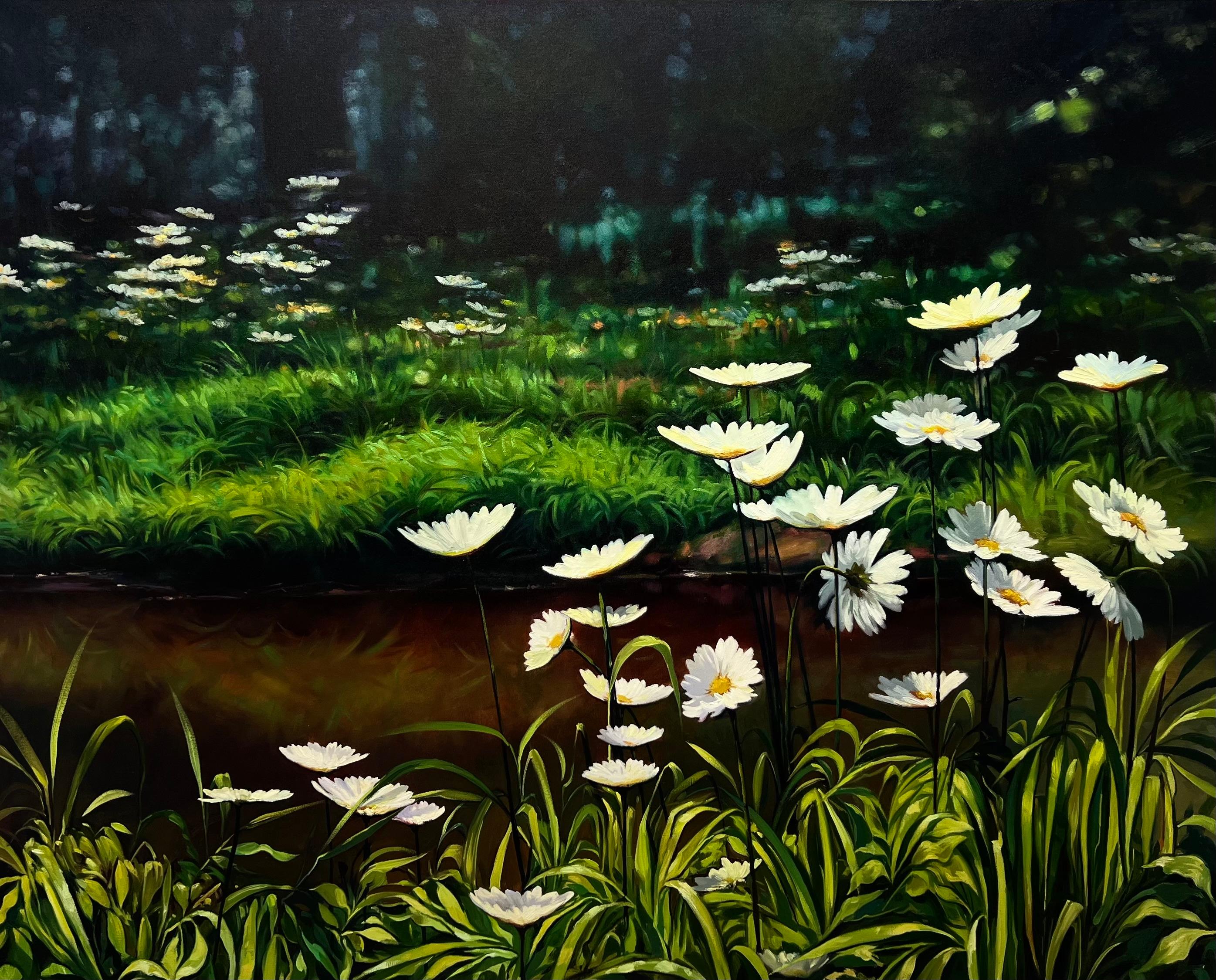 Daisies, Oil Painting - Art by Jose Luis Bermudez