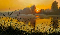 Bagliore d'oro, Pittura a olio