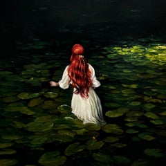Inmerso en la oscuridad, Pintura al óleo