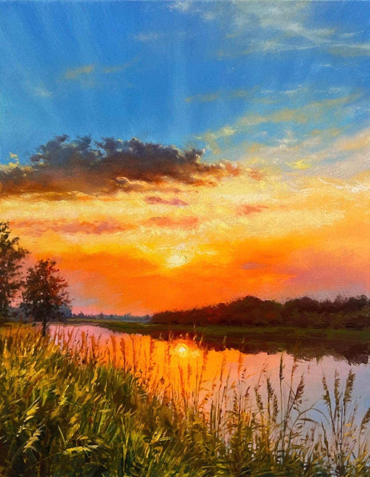 Reflections of Serenity, Oil Painting - Art by Jose Luis Bermudez