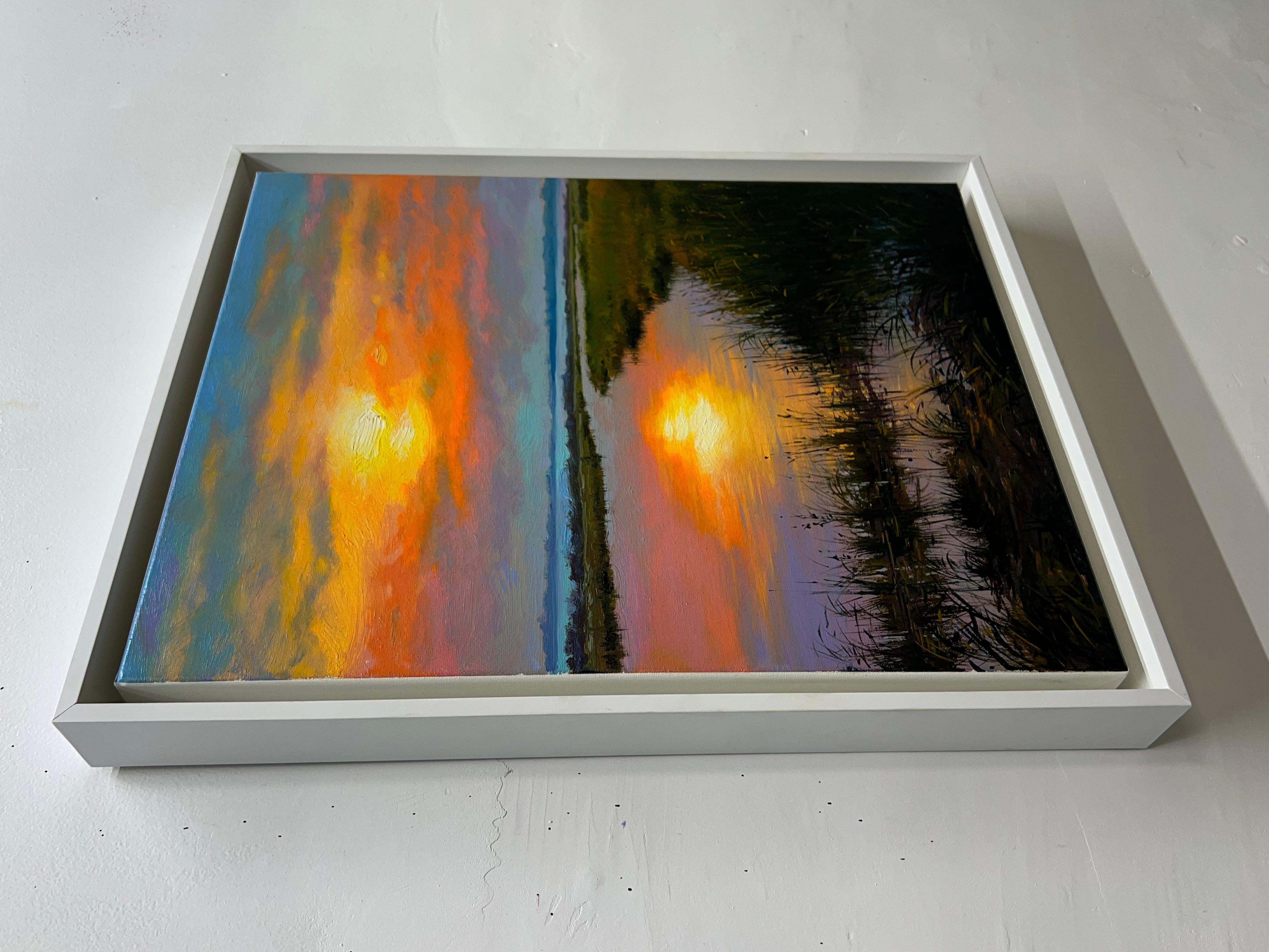 Sunset Reflections, Oil Painting 1