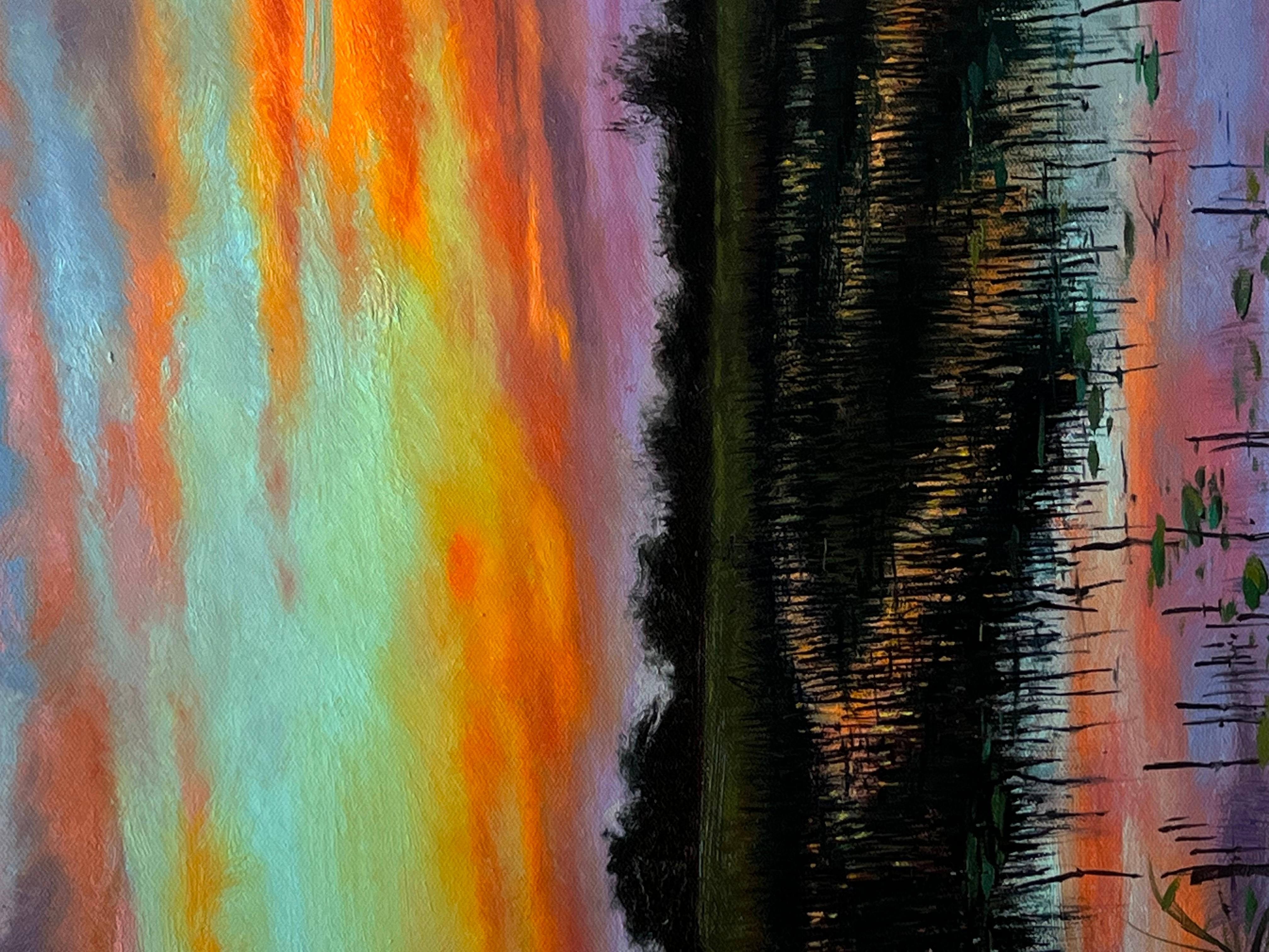 Il fascino del crepuscolo, Pittura a olio in vendita 1