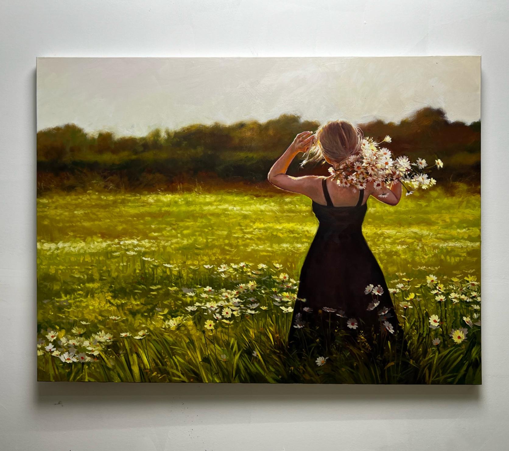The Happiness of Each Flower, Ölgemälde (Realismus), Painting, von Jose Luis Bermudez