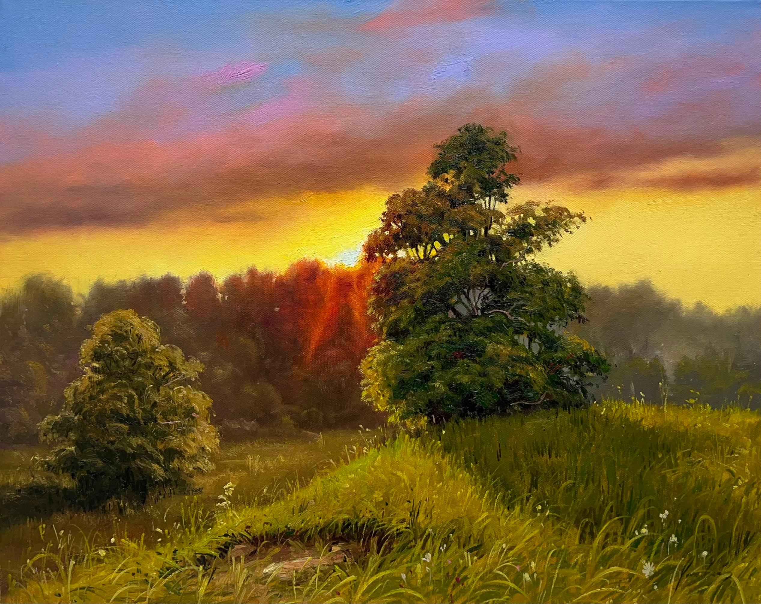 Jose Luis Bermudez Landscape Painting – The Whisper of Heaven, Ölgemälde