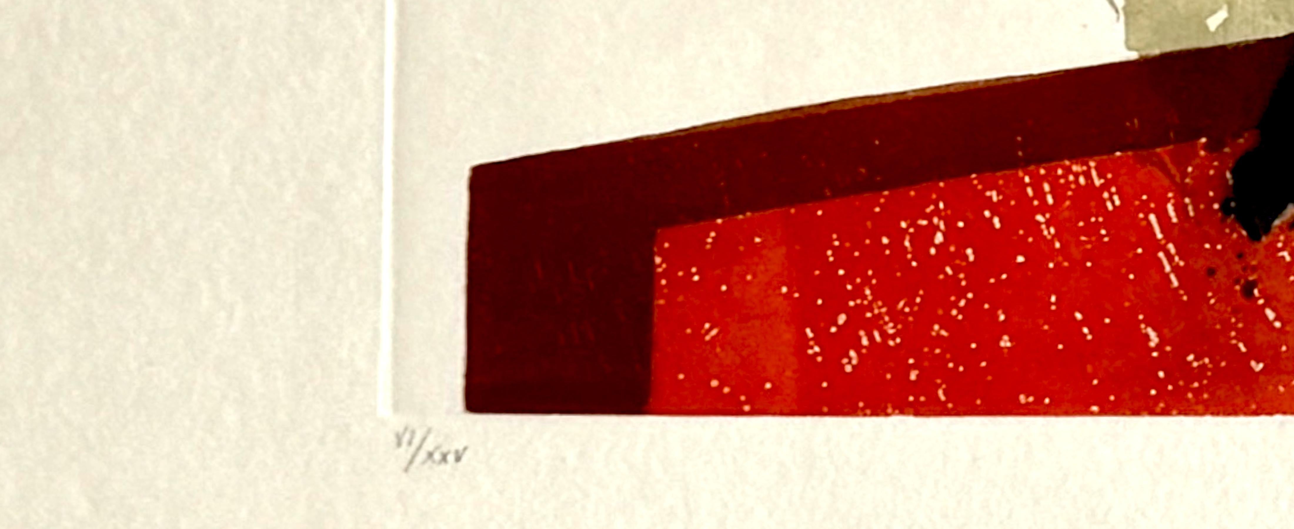 Ébénisé José Luis Caballero (espagnol, 1916-1991) Lithographie sans titre VI/XXV en vente