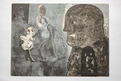 Jose Luis Cuevas Aquatinte "Lo Feo De Este Mundo II" 1969 Hommage à Quevado