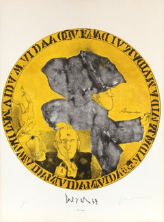 Hechizera Antiqua, lithographie surréaliste de José Luis Cuevas