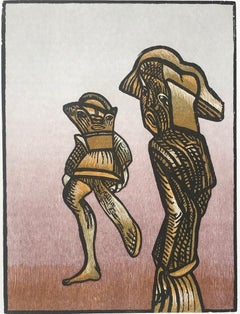 Jose Luis Cuevas, 'Ghosts of the Historic Center V', 2005, Woodcut, 22x29.9 in