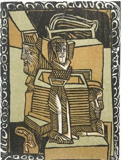 Jose Luis Cuevas, 'Fantasmas del Centro Histórico I', 2005, Woodcut, 20x15 in