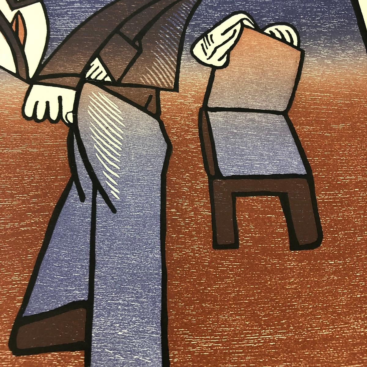 Jose Luis Cuevas, Mexican, woodcut, 2005 - Black Figurative Print by José Luis Cuevas