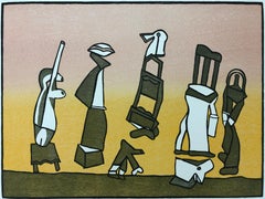 JOSE LUIS CUEVAS, Suite "About Life III", Mexican Master Fine Art Woodcut Signed
