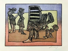 Jose Luis Cuevas, „Suite Sobre la Vida VIII“, Holzschnitt, 22x29.9 Zoll, 2005