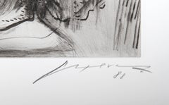 Rembrandt enfant, gravure de Jose Luis Cuevas