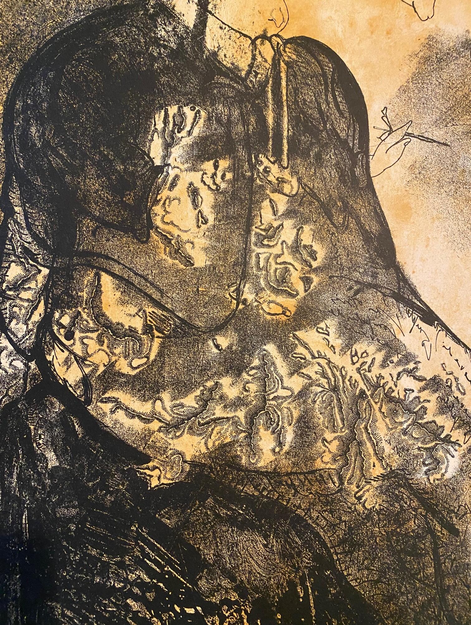 José Luis Cuevas Signed Limited Ed. Mexican Lithograph Lo Feo de Este Mundo III For Sale 4