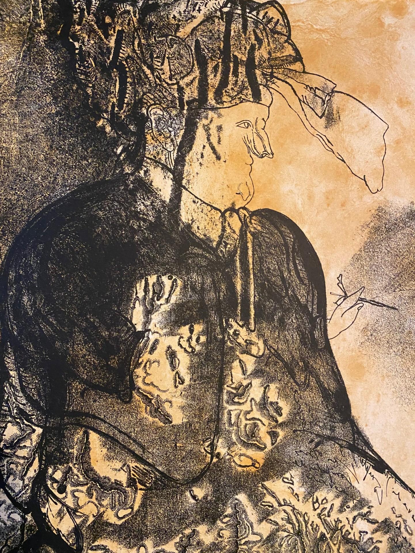 Mid-20th Century José Luis Cuevas Signed Limited Ed. Mexican Lithograph Lo Feo de Este Mundo III For Sale