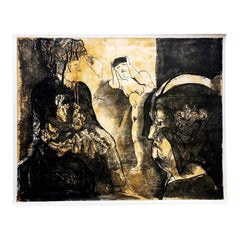 José Luis Cuevas firmato in edizione limitata. Litografia messicana Lo Feo de Este Mundo III