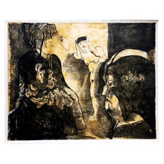 José Luis Cuevas Édition limitée signée. Lithographie mexicaine Lo Feo de Este Mundo III