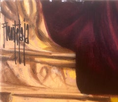 Nepalese girl mixed media on canvas
