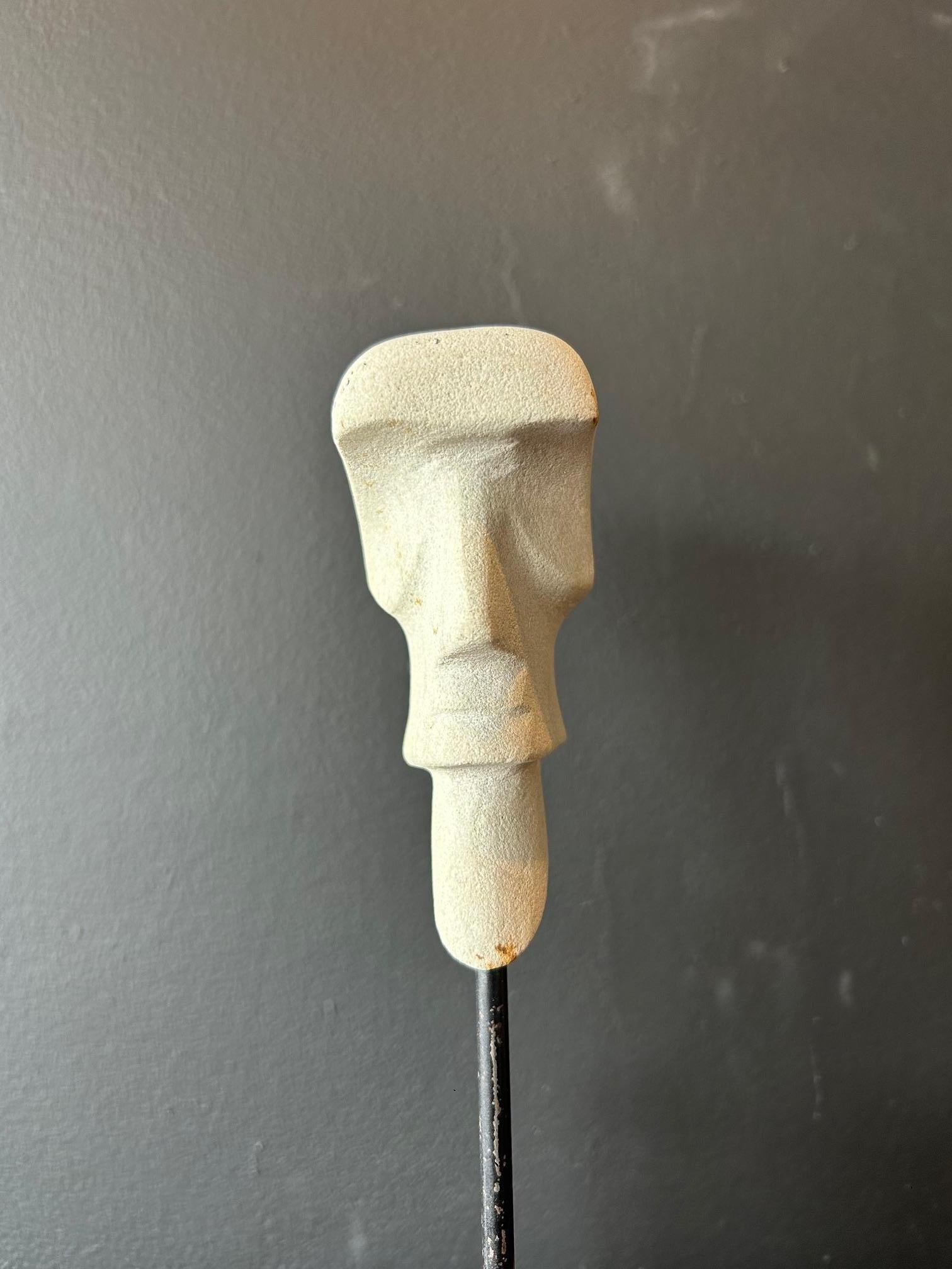 Jose Luis Martinez Gomez Limestone Sculpture, 1960's In Good Condition For Sale In Phoenix, AZ