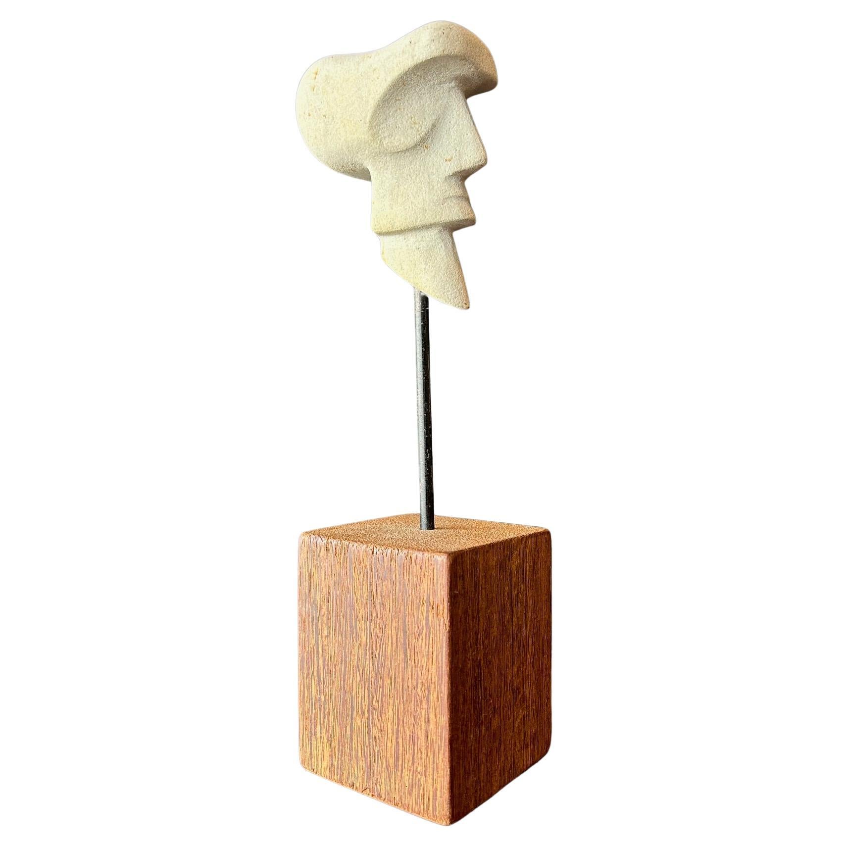 Jose Luis Martinez Gomez 1960's Limestone Sculpture 