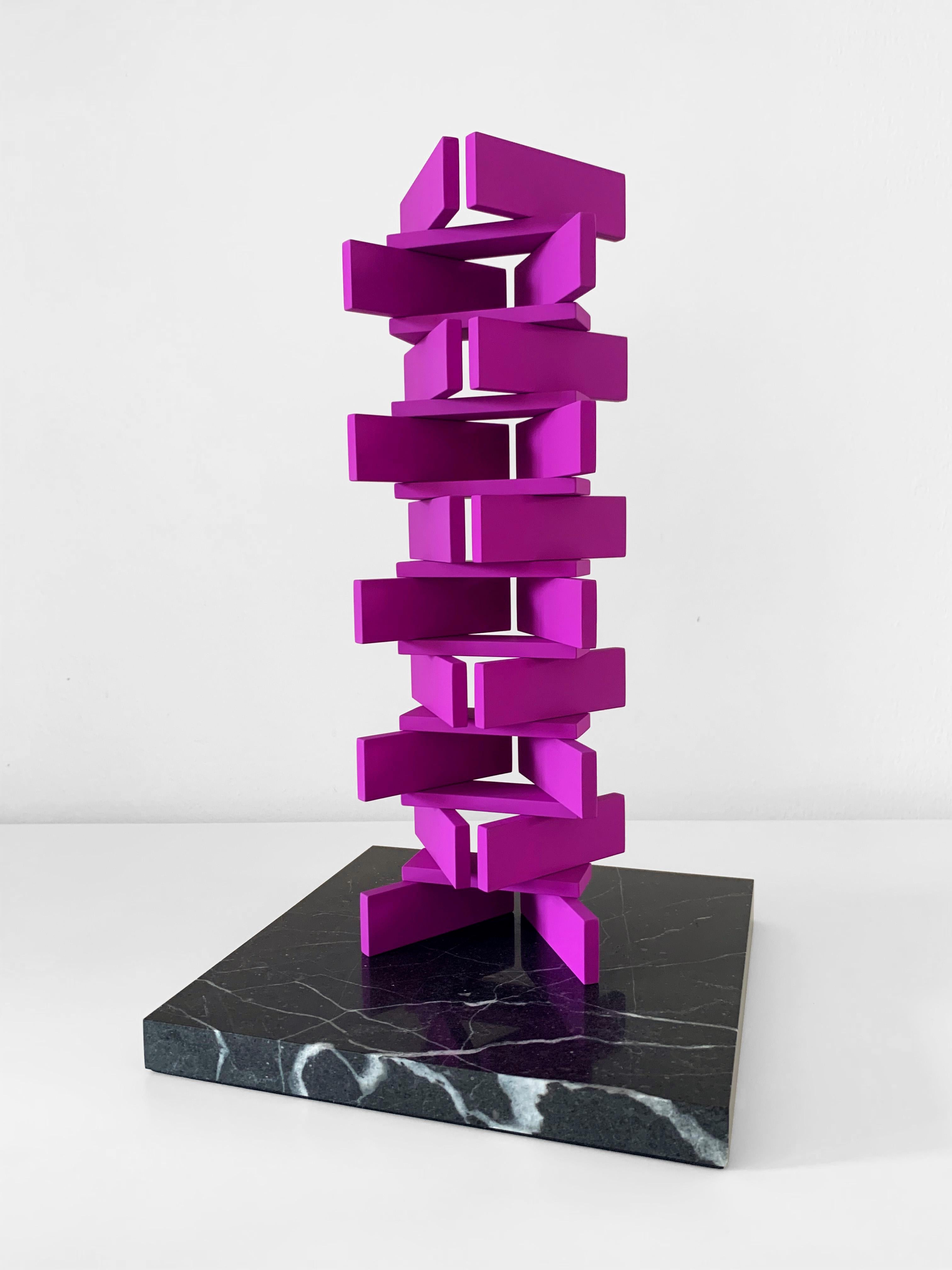 VRTXS - Neon Violet , Contemporary Art, Abstract Sculpture, 21st Century For Sale 1