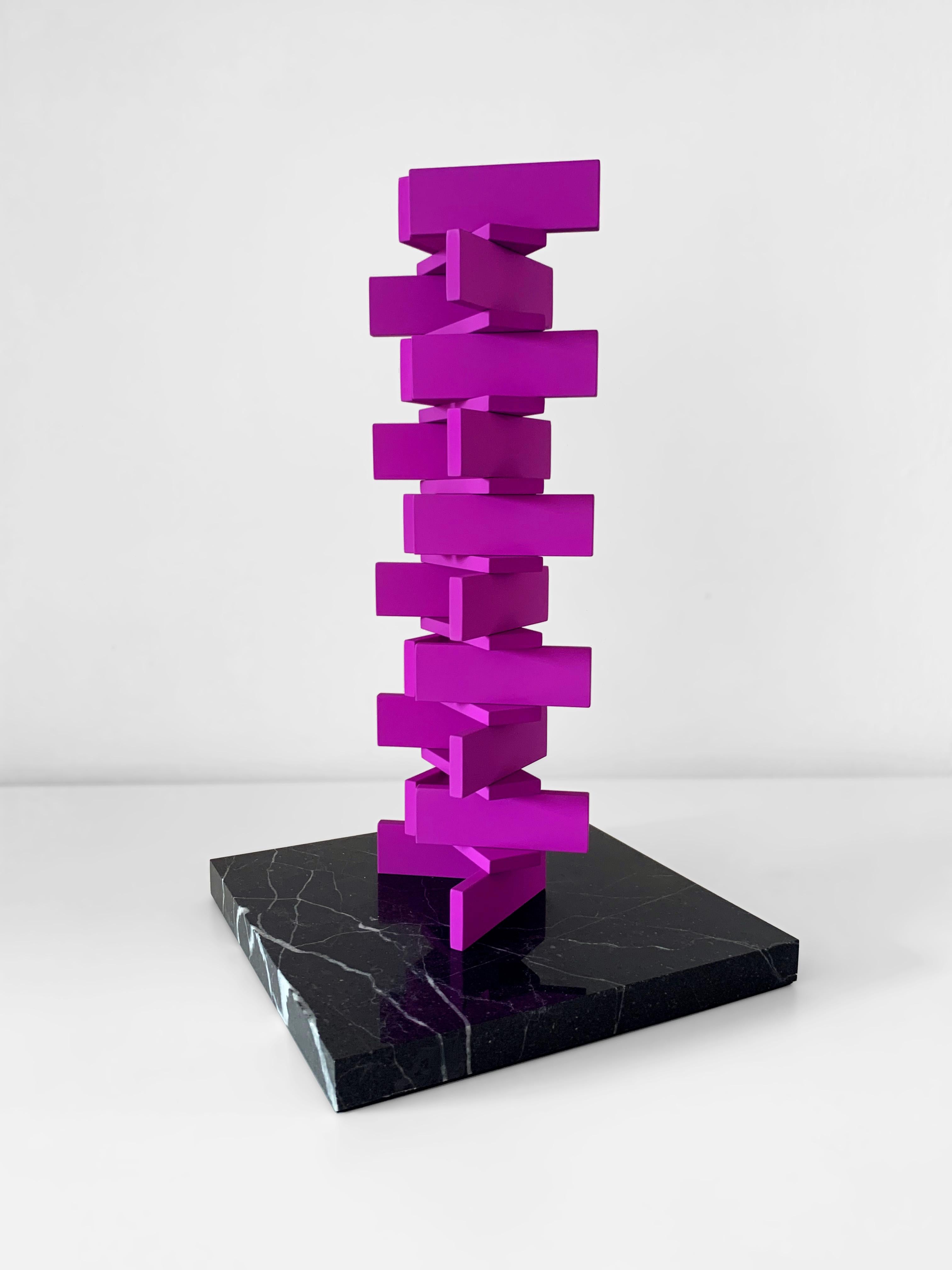VRTXS - Neon Violet , Contemporary Art, Abstract Sculpture, 21st Century For Sale 2
