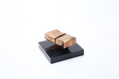 Jose Luis Sanchez Solid Bronze Sculpture Spain 1970 Signed