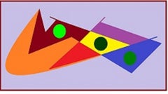 ENTRE ROMBOS, Painting, Acrylic on Canvas