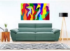 LLUVIA DE COLORES, Pittura, Acrilico su tela