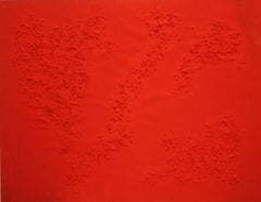 ROJO, Painting, Acrylic on Wood Panel