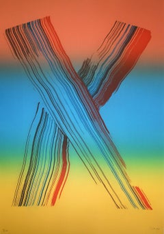 IRIS 2. Limited edition Lyrical abstraction Spanish Contemporary Blue Strokes