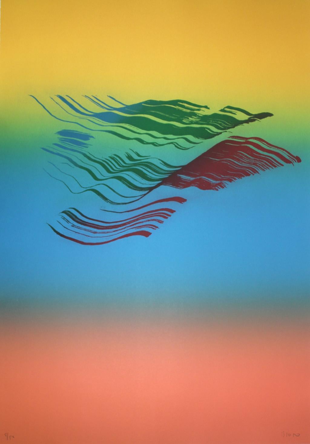 Abstract Print Jose Manuel Broto - José Manuel Broto - IRIS 4. abstraction lyrique limitée Contemporaine espagnole