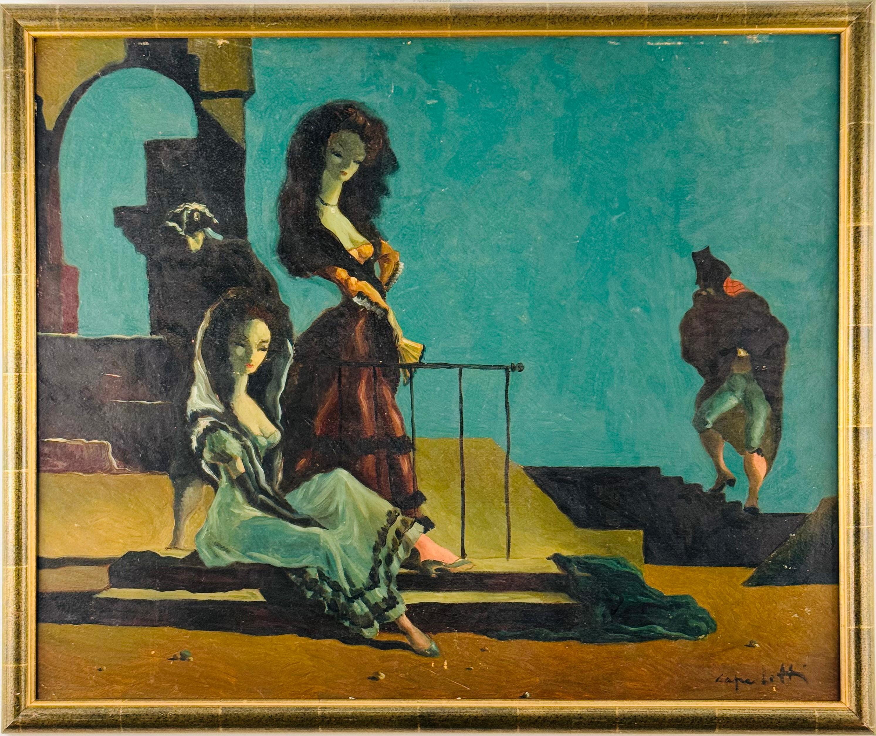 Jose Manuel Capuletti Figurative Painting - Las damas