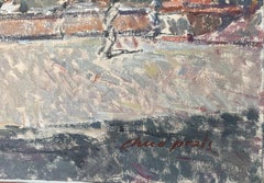 Piazza della Signoria Florence Italy oil on canvas painting