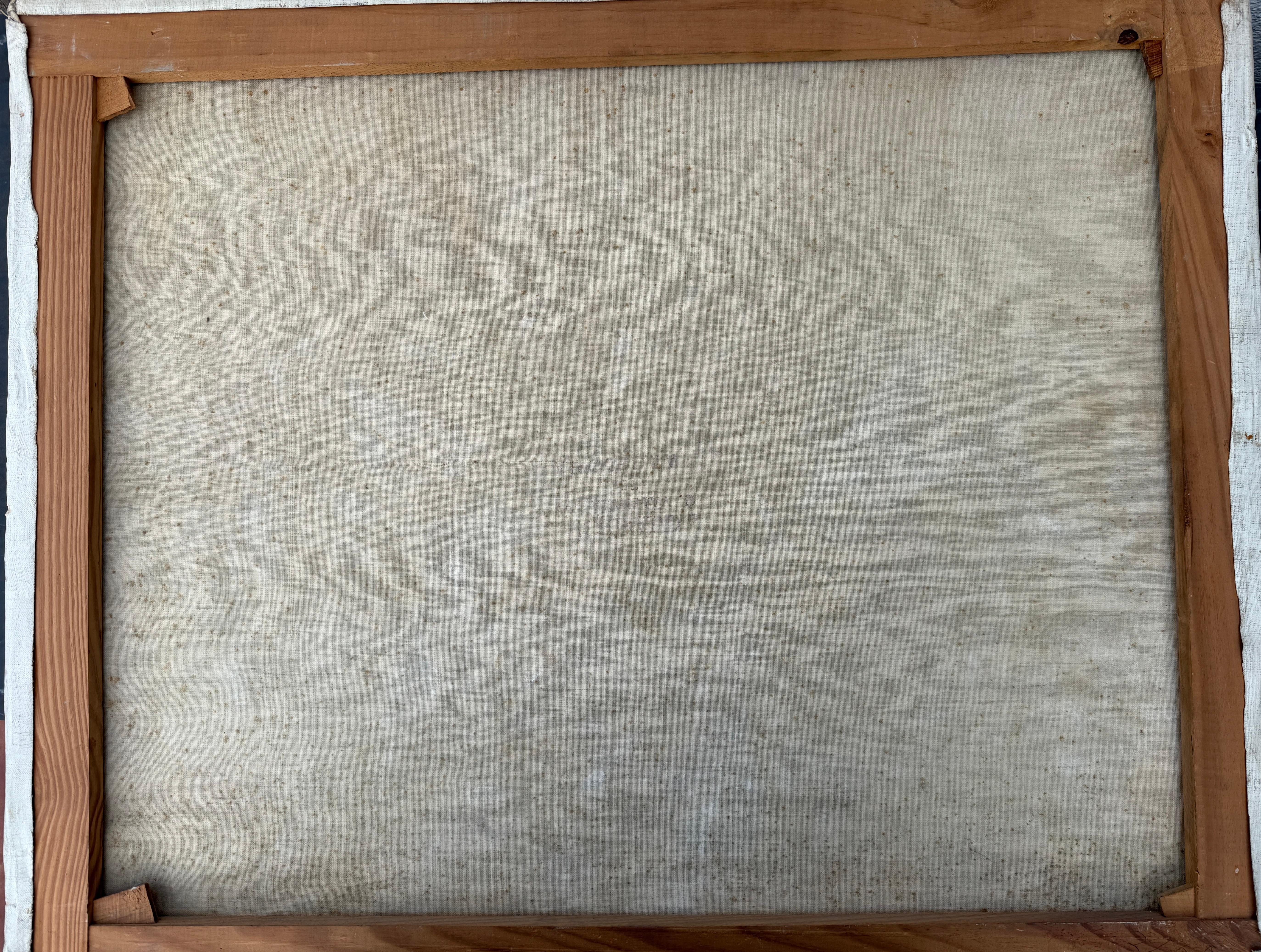 Piazza della Signoria Florenz Italien Öl auf Leinwand Gemälde im Angebot 3