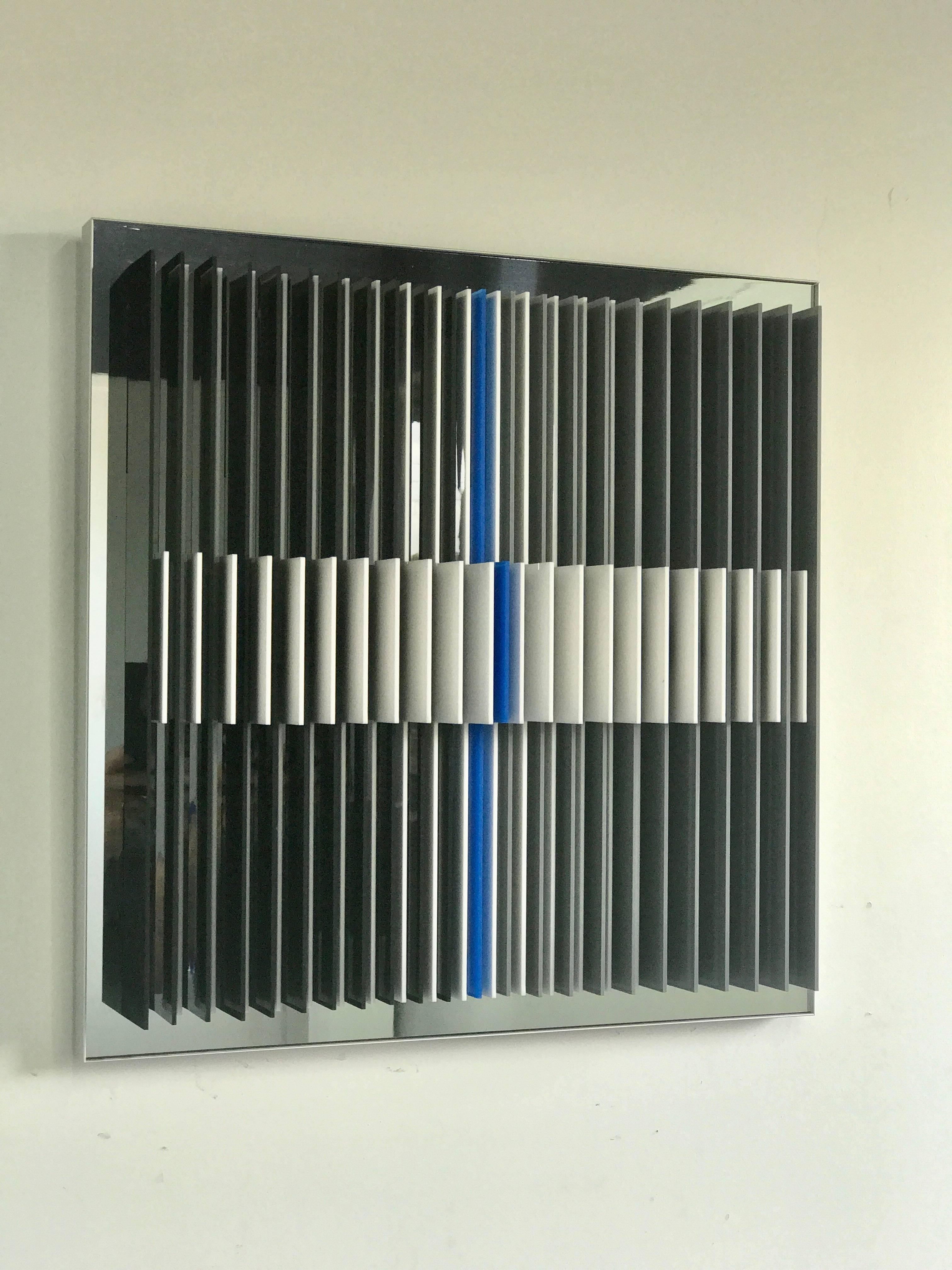 Dichotomic VI - kinetic wall sculpture by J. Margulis