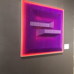 Displaced Illusion 30PR - Geometric Abstract wall sculpture by J. Margulis