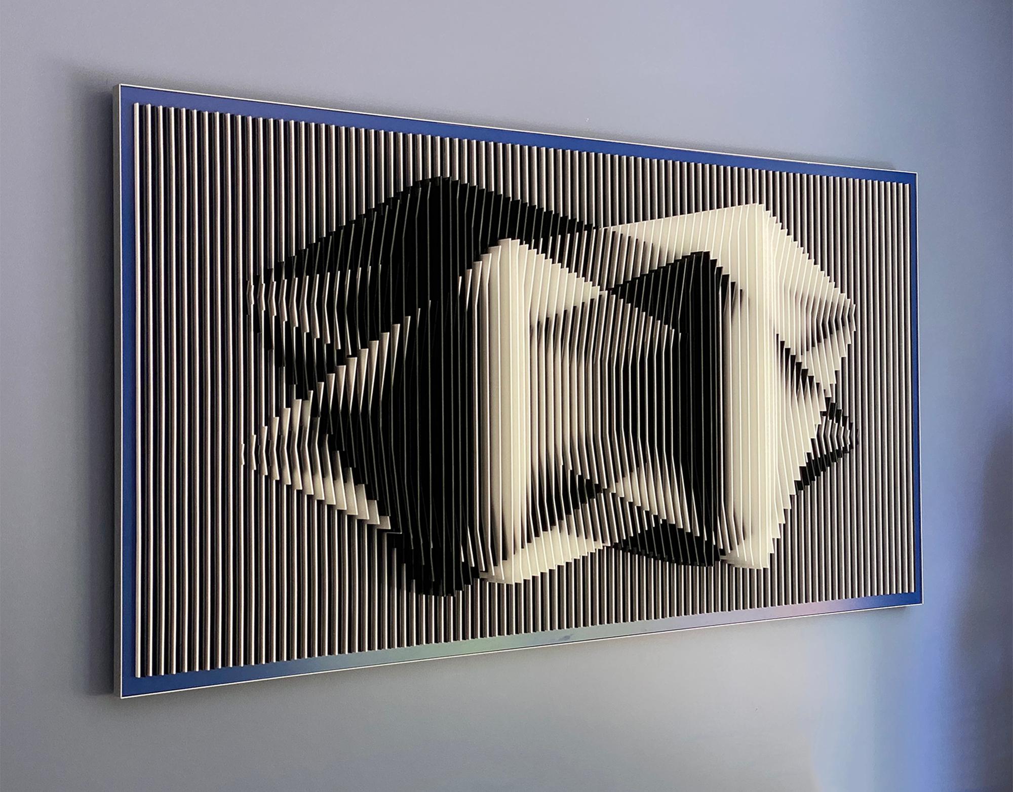 Dual Perspectives'', Abstrakte, geometrische, kinetische Wandkunst (Kinetisch), Sculpture, von Jose Margulis