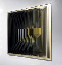 J. Margulis - Gold Illusion - kinetic wall sculpture 
