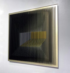 J. Margulis - Gold Illusion - kinetic wall sculpture