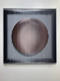 J. Margulis - Orange moon - kinetic wall sculpture