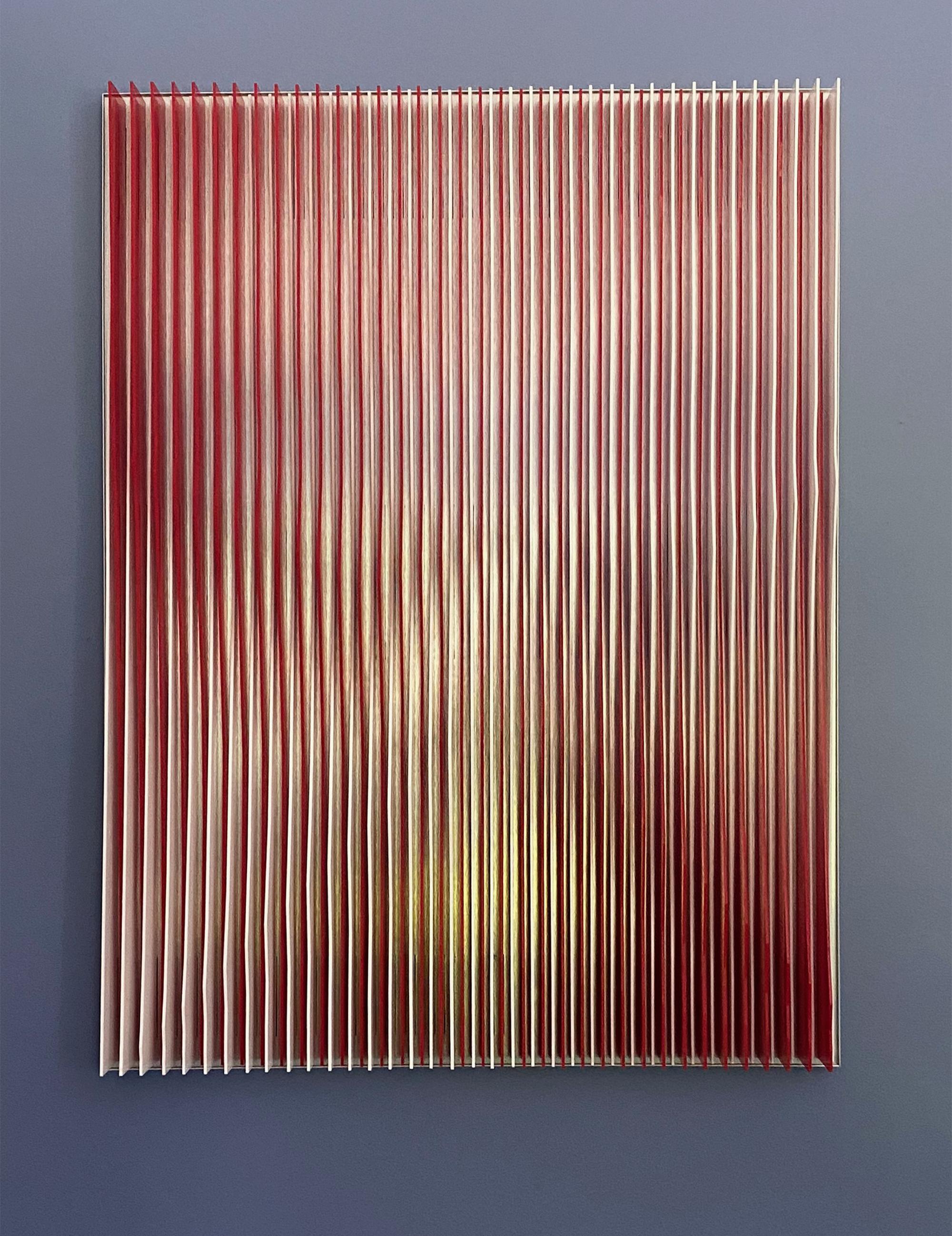 'Juxtapos Red & Grey', Kinetic Wall Art For Sale 9