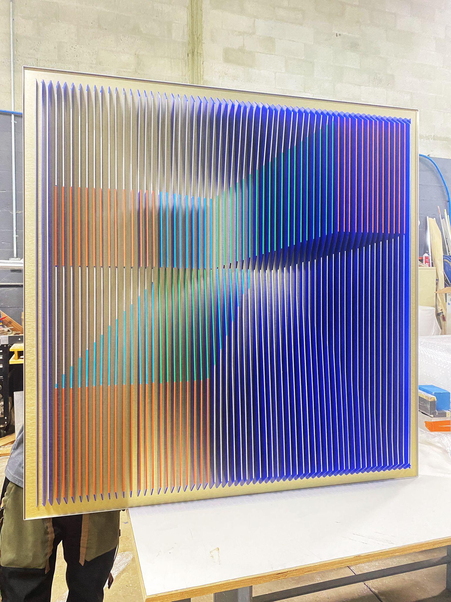 Mind Realms - Geometric Abstract Kinetic Art by J. Margulis For Sale 1